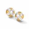 Brighton Entrata Round Post Earrings Silver-Gold Online