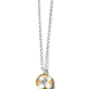 Brighton Entrata Round Short Necklace Silver-Gold New