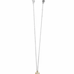 Brighton Entrata Round Short Necklace Silver-Gold New