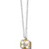 Brighton Entrata Square Short Necklace Silver-Gold Discount