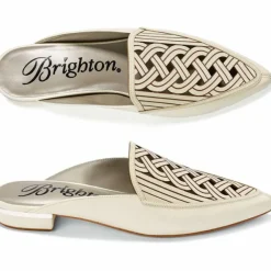 Brighton Enya Mules White Sale