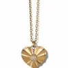 Brighton Esprit Heart Large Necklace Gold New