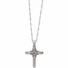 Brighton Eternal Cross Necklace Silver-Red Discount