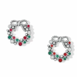 Brighton Eternal Life Wreath Mini Post Earrings Silver-Multi Best