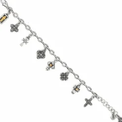 Brighton Eternity Cross Bracelet Silver Best