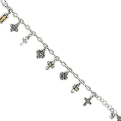 Brighton Eternity Cross Bracelet Silver Best