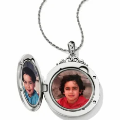 Brighton Etoile Convertible Locket Necklace Silver Outlet