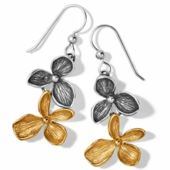 Brighton Everbloom Duo French Wire Earrings Silver-Gold Sale