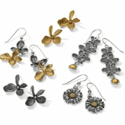 Brighton Everbloom Duo French Wire Earrings Silver-Gold Sale
