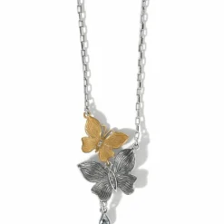 Brighton Everbloom Flutter Necklace Gold-Silver Clearance