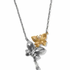 Brighton Everbloom Flutter Necklace Gold-Silver Clearance