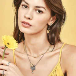 Brighton Everbloom Flutter Necklace Gold-Silver Clearance