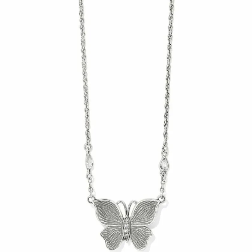 Brighton Everbloom Flutter Pendant Necklace Silver Clearance