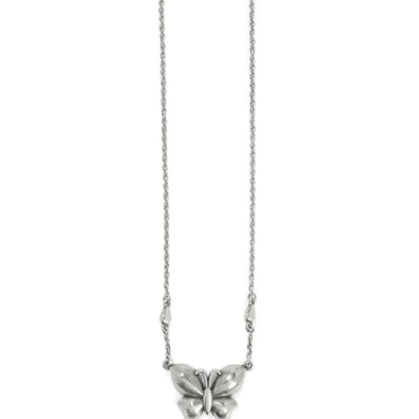 Brighton Everbloom Flutter Pendant Necklace Silver Clearance