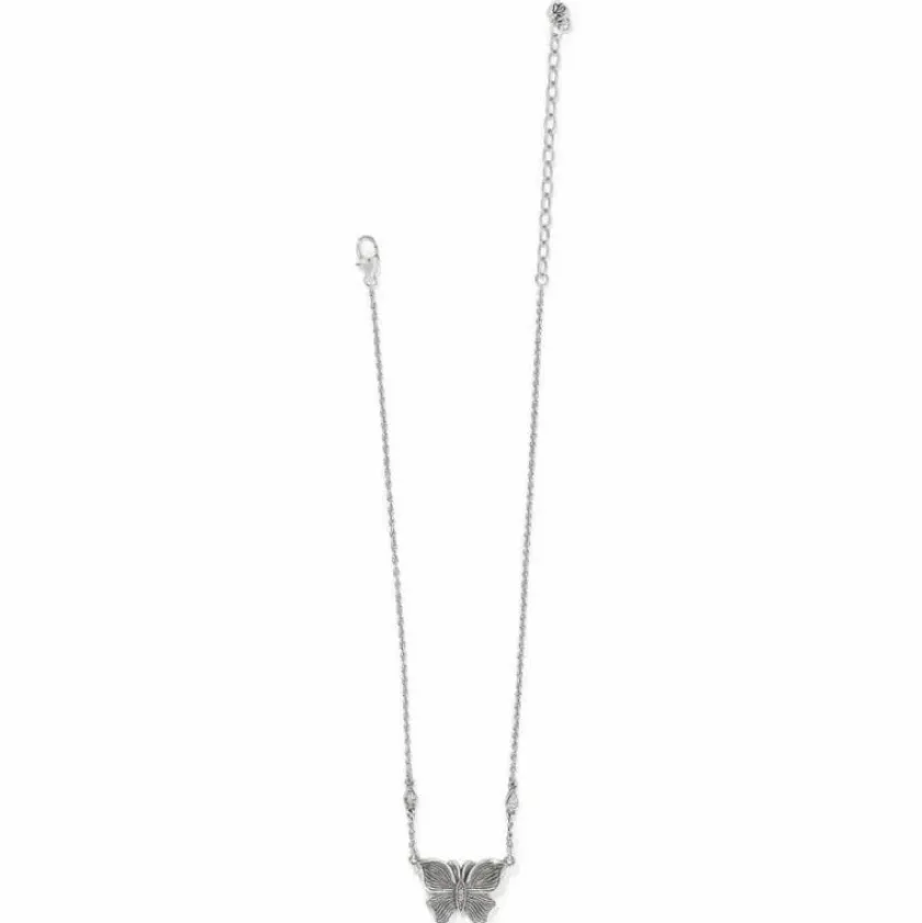 Brighton Everbloom Flutter Pendant Necklace Silver Clearance