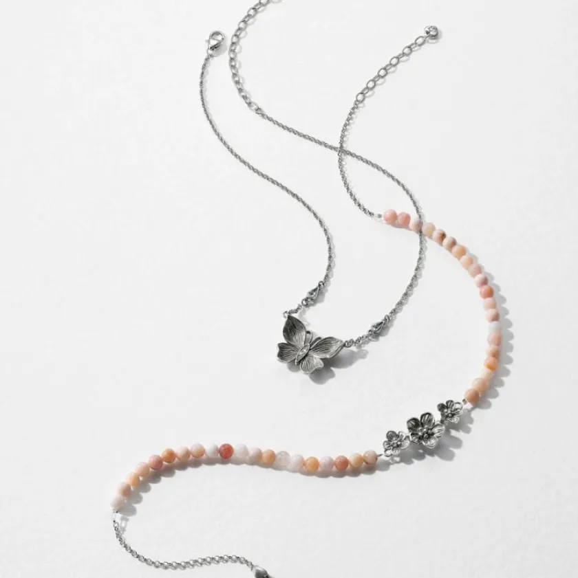 Brighton Everbloom Flutter Pendant Necklace Silver Clearance