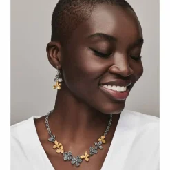 Brighton Everbloom Garland Necklace Silver-Gold Sale