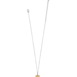 Brighton Everbloom Ginkgo Petite Necklace Silver-Gold Discount