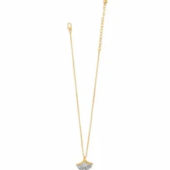 Brighton Everbloom Ginkgo Small Necklace Silver-Gold Discount