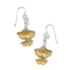 Brighton Everbloom Ginko Pearl French Wire Earrings Silver-Gold Sale