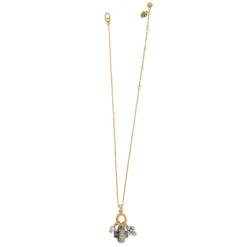 Brighton Everbloom Ginko Pearl Necklace Silver-Gold Clearance