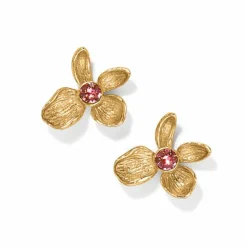 Brighton Everbloom Jardin Golden Post Earrings Gold-Pink Online
