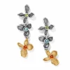 Brighton Everbloom Jardin Post Drop Earrings Silver-Gold Clearance