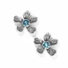 Brighton Everbloom Jardin Post Earrings Silver-Blue Best