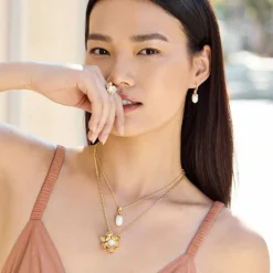 Brighton Everbloom Pearl Drop French Wire Earrings Outlet