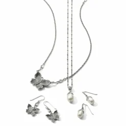 Brighton Everbloom Pearl Drop Necklace New