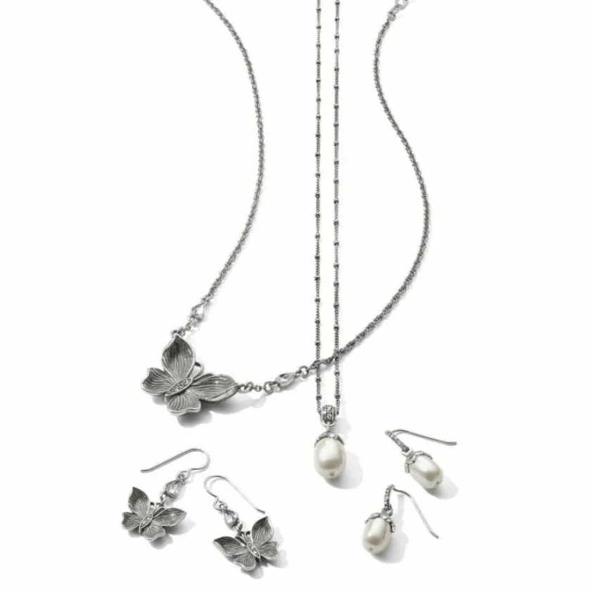 Brighton Everbloom Pearl Drop Necklace New