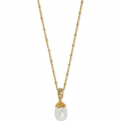 Brighton Everbloom Pearl Drop Necklace New