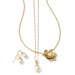 Brighton Everbloom Pearl Drop Necklace New
