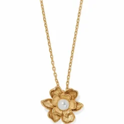 Brighton Everbloom Pearl Flower Necklace Gold-Pearl Best