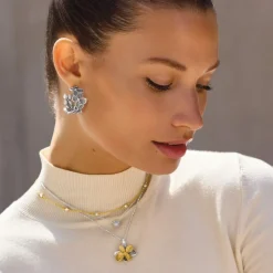 Brighton Everbloom Petal Hoop Earrings Discount