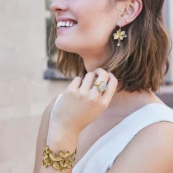 Brighton Everbloom Petals Cuff Bracelet Hot