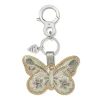 Brighton Everbloom Shimmer Handbag Fob Silver-Gold Clearance