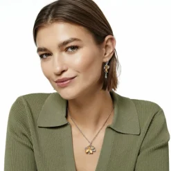Brighton Everbloom Shine Necklace Silver-Gold Outlet