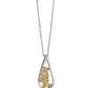 Brighton Everbloom Teardrop Necklace Silver-Gold Discount