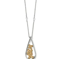 Brighton Everbloom Teardrop Necklace Silver-Gold Discount
