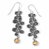 Brighton Everbloom Trio French Wire Earrings Silver-Gold Fashion