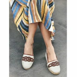 Brighton Evita Espadrilles ShoeWhite Clearance
