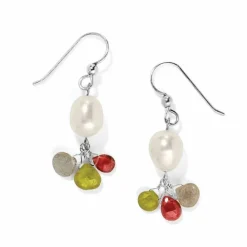 Brighton Eye Candy Pearl French Wire Earrings Silver-Pearl New