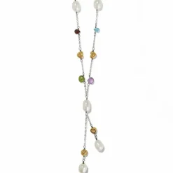 Brighton Eye Candy Pearl Short Necklace Silver-Pearl New