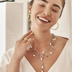 Brighton Eye Candy Pearl Short Necklace Silver-Pearl New