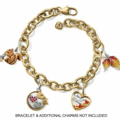 Brighton Fall Leaves Charm Silver-Yellow Online