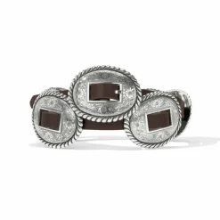 Brighton Fandango Concho Belt Brown New
