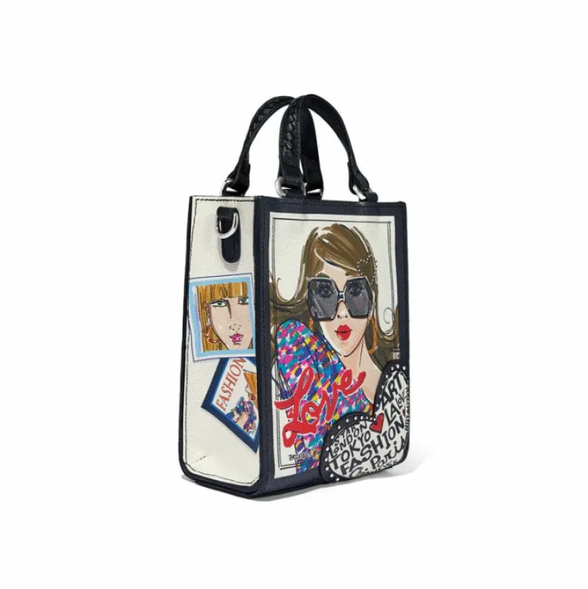 Brighton Fashionista Cover Girl Mini Tote Multi Discount