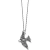 Brighton Fashionista Dove Pendant Necklace Silver Discount