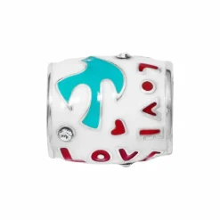 Brighton Fashionista Love Bead Silver-Multi Clearance